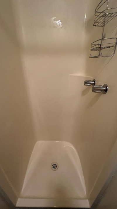 Clean shower enclosure after cleaning